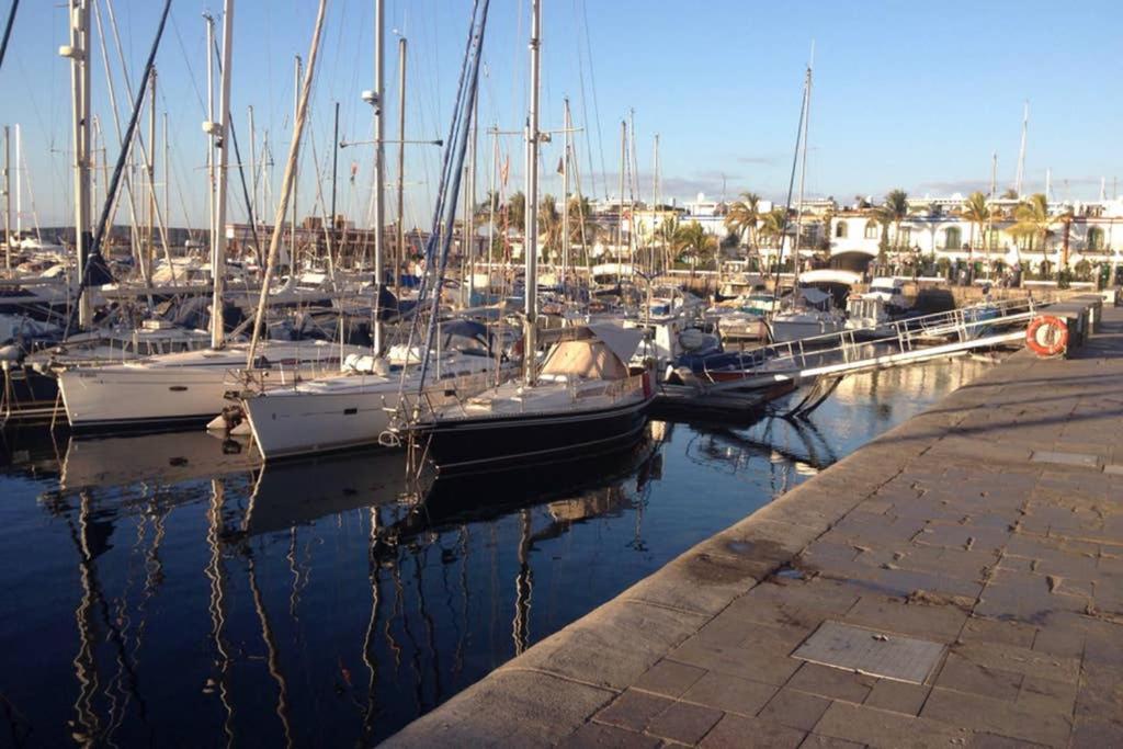 Schoene Wohnung Direkt Am Meer Mit Meerblick, Wlan Puerto De Mogan Dış mekan fotoğraf
