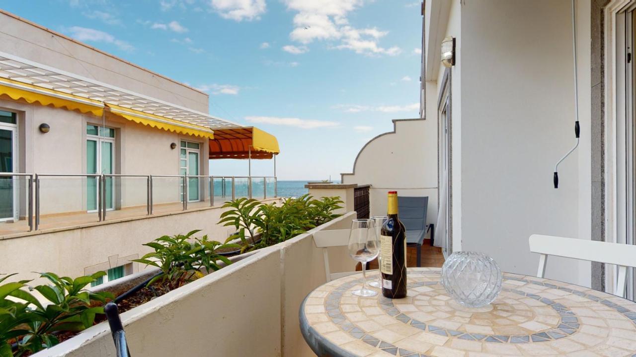 Schoene Wohnung Direkt Am Meer Mit Meerblick, Wlan Puerto De Mogan Dış mekan fotoğraf
